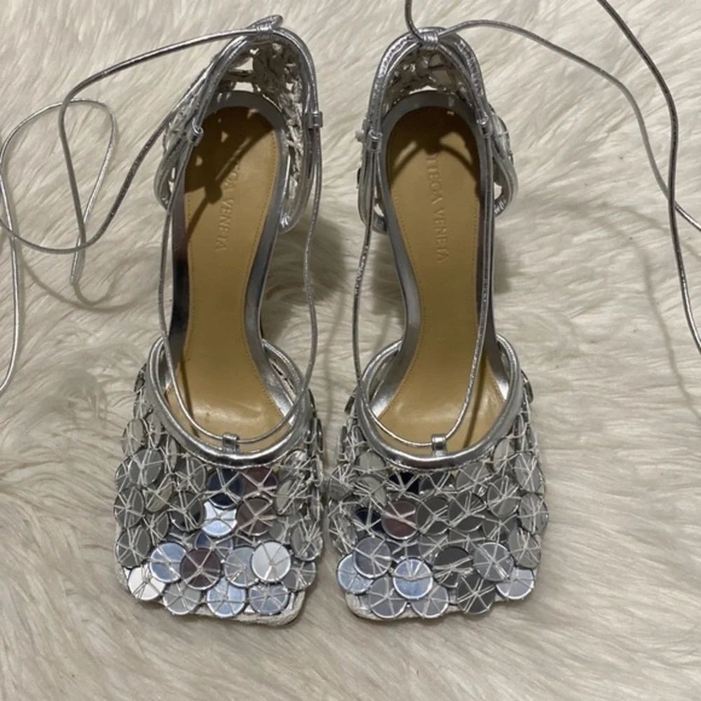 New Bottega Veneta Mirror stretch‎ sandals size 38EU